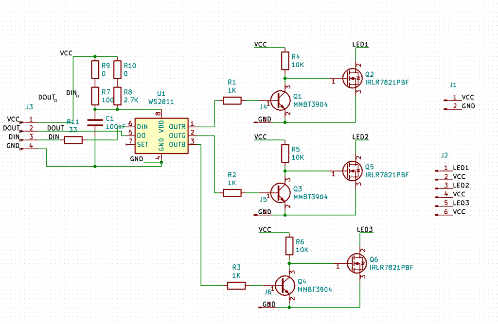 Ws2811s схема подключения